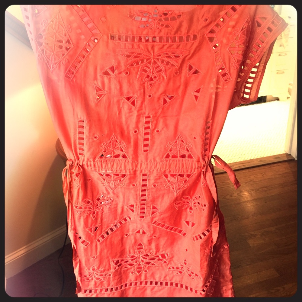 Slip dress w side ties